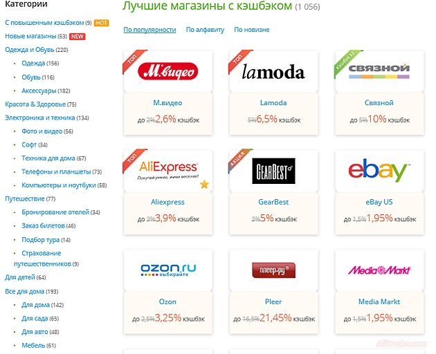 Найти самый дешевый товар можно с помощью кэшбэк сервиса летишопс
