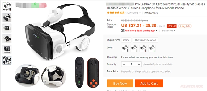 На сайте AliExpress запретили продавцам продавать Vr очки с использованием непристойного порно текста и фотографий. если продавцы не удалят порно содержание, то аккаунт продавца на алиэкспресс будет удалён