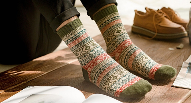 Тёплые мужские/женские носки: Lnrrabc