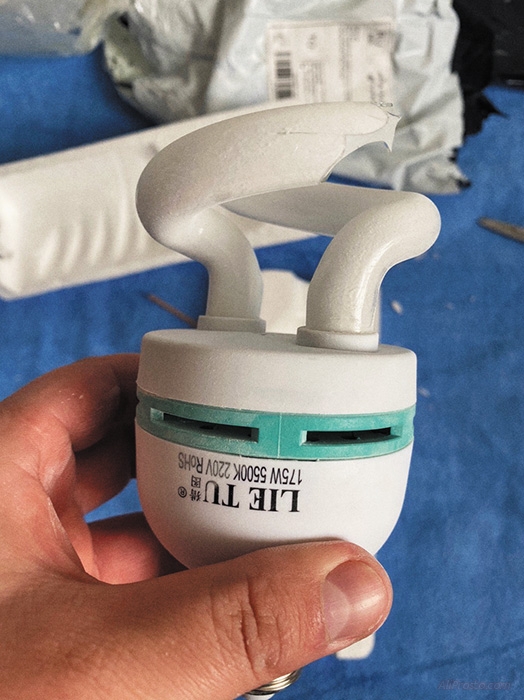 Лампа разбилась в пути с алиэкспресс