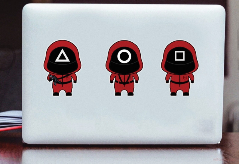 Наклейки Игра в Кальмара АлиЭкспресс игра в кальмара наклейки алиэкспресс