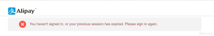 You haven't signed in, Please sign in again.