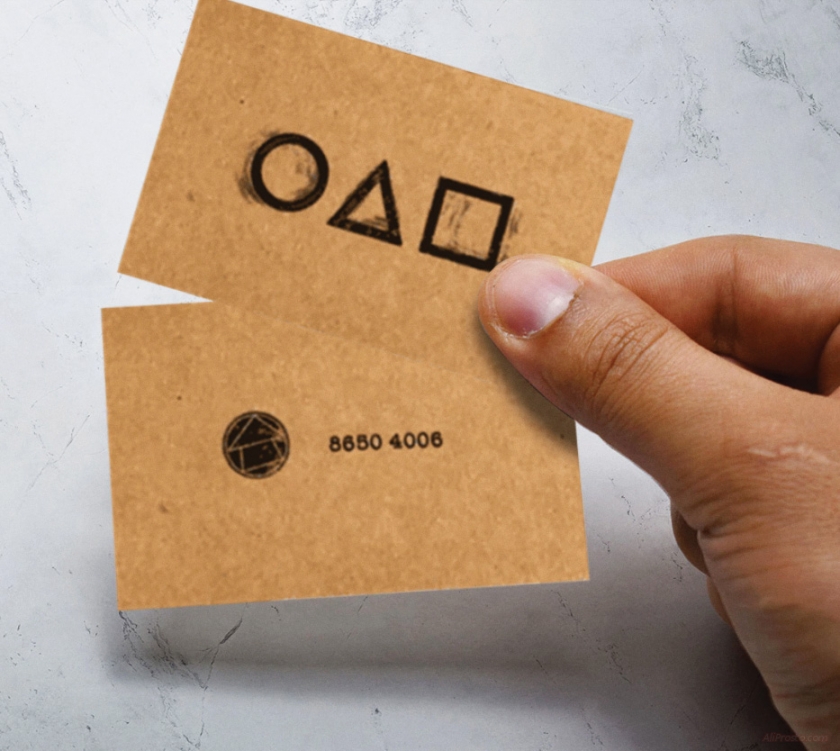 Визитки Игра в Кальмара АлиЭкспресс игра в кальмара визитка алиэкспресс